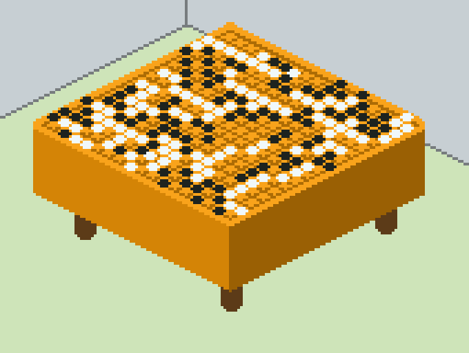 Pixel Art Challenge: Isometric Go Board
